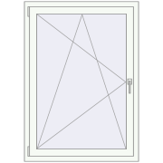 REHAU Euro 60 900x1300 мм Білий (RAL 9016) з двох сторін