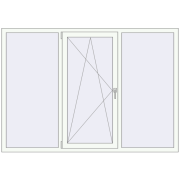 REHAU Euro 70 2000x1400 мм Білий (RAL 9016) з двох сторін