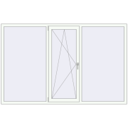 REHAU Euro 60 2300x1470 мм Білий (RAL 9016) з двох сторін