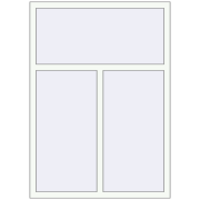 REHAU Euro 70 1130x1580 мм Білий (RAL 9016) з двох сторін