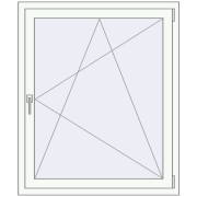 REHAU Euro 60 1000x1200 мм Білий (RAL 9016) з двох сторін