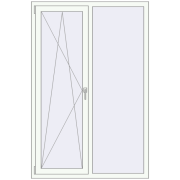 Altest Pony 375 1200x1800 мм RAL 9016 Traffic white з двох сторін