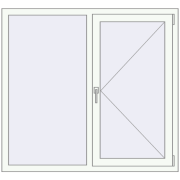 REHAU Euro 60 1325x1225 мм