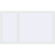 REHAU Euro 60 2150x1300 мм Білий (RAL 9016) з двох сторін