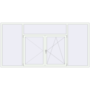 REHAU Euro 60 3000x1500 мм Білий (RAL 9016) з двох сторін REHAU Euro 60 3000x1500 мм Білий (RAL 9016) з двох сторін