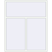 REHAU Brillant-Design 1500x1800 мм Білий (RAL 9016) з двох сторін REHAU Brillant-Design 1500x1800 мм Білий (RAL 9016) з двох сторін