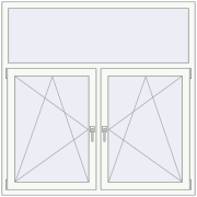 REHAU Euro 70 1500x1500 мм RAL 8017 Chocolate brown ззовні REHAU Euro 70 1500x1500 мм RAL 8017 Chocolate brown ззовні