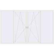 REHAU SYNEGO MD 3650x2300 мм Білий (RAL 9016) з двох сторін REHAU SYNEGO MD 3650x2300 мм Білий (RAL 9016) з двох сторін