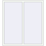 REHAU Euro 70 1300x1430 мм Білий (RAL 9016) з двох сторін