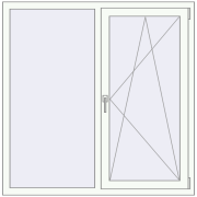 REHAU Euro 60 1320x1340 мм