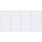 REHAU SYNEGO MD 3000x1500 мм Білий (RAL 9016) з двох сторін