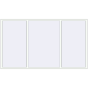 REHAU Euro 70 2600x1500 мм Білий (RAL 9016) з двох сторін