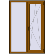 REHAU Euro 60 1000x1500 мм GOLDEN OAK з двох сторін REHAU Euro 60 1000x1500 мм GOLDEN OAK з двох сторін