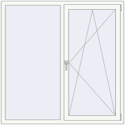 REHAU Euro 60 1500x1500 мм