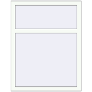 REHAU Euro 60 820x1050 мм Білий (RAL 9016) з двох сторін REHAU Euro 60 820x1050 мм Білий (RAL 9016) з двох сторін