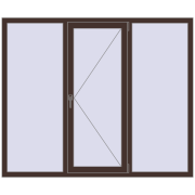 REHAU Euro 60 1800x1500 мм RAL 8017 Chocolate brown з двох сторін REHAU Euro 60 1800x1500 мм RAL 8017 Chocolate brown з двох сторін