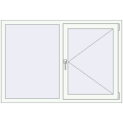 REHAU Euro 60 1430x980 мм REHAU Euro 60 1430x980 мм