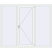 REHAU Euro 60 1900x1600 мм Білий (RAL 9016) з двох сторін