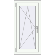 REHAU SYNEGO MD 470x1000 мм Білий (RAL 9016) з двох сторін REHAU SYNEGO MD 470x1000 мм Білий (RAL 9016) з двох сторін