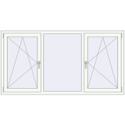 REHAU SYNEGO MD 2005x1045 мм ANTHRACITE_GREY_STRUKTURAL ззовні