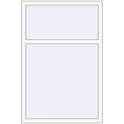 REHAU Euro 60 1000x1500 мм Білий (RAL 9016) з двох сторін REHAU Euro 60 1000x1500 мм Білий (RAL 9016) з двох сторін