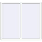 REHAU Euro 70 1400x1250 мм Білий (RAL 9016) з двох сторін