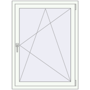 REHAU Euro 60 900x1200 мм Білий (RAL 9016) з двох сторін