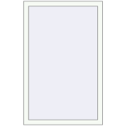 REHAU Euro 60 800x1250 мм Білий (RAL 9016) з двох сторін