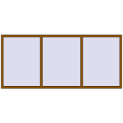 REHAU Euro 60 2700x1200 мм GOLDEN OAK з двох сторін