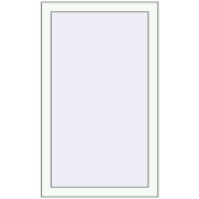 REHAU Euro 60 600x1000 мм Білий (RAL 9016) з двох сторін