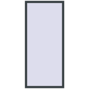Altest Pony 375 900x2000 мм RAL 7016 Anthracite grey з двох сторін
