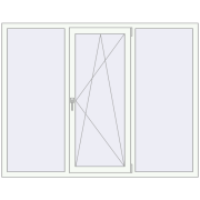 REHAU Euro 70 1850x1450 мм REHAU Euro 70 1850x1450 мм