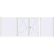 REHAU Euro 70 3800x1400 мм REHAU Euro 70 3800x1400 мм