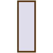 Вікна 600x1670 мм REHAU Euro 60 WALNUT з двох сторін