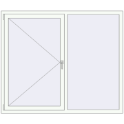 REHAU Euro 70 1700x1430 мм Білий (RAL 9016) з двох сторін