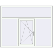 REHAU Euro 60 1625x1300 мм Білий (RAL 9016) з двох сторін REHAU Euro 60 1625x1300 мм Білий (RAL 9016) з двох сторін