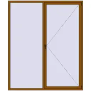 REHAU Brillant-Design 2000x2400 мм GOLDEN OAK з двох сторін