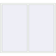 REHAU Euro 60 2000x1800 мм Білий (RAL 9016) з двох сторін