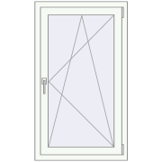 Вікна 700x1200 мм REHAU SYNEGO MD