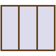 REHAU Euro 60 1860x1560 мм WALNUT з двох сторін REHAU Euro 60 1860x1560 мм WALNUT з двох сторін