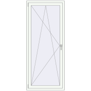 REHAU Euro 70 800x2000 мм Білий (RAL 9016) з двох сторін REHAU Euro 70 800x2000 мм Білий (RAL 9016) з двох сторін