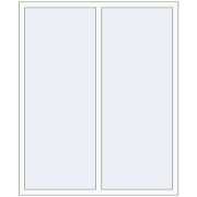 REHAU Euro 60 1400x1700 мм WALNUT ззовні REHAU Euro 60 1400x1700 мм WALNUT ззовні