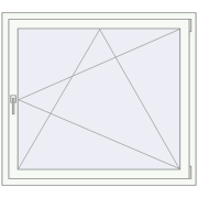 REHAU Euro 60 1200x1050 мм Білий (RAL 9016) з двох сторін