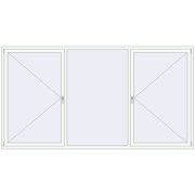 REHAU Euro 60 3260x1740 мм Білий (RAL 9016) з двох сторін