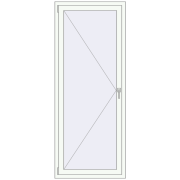 REHAU Brillant-Design 800x2000 мм Білий (RAL 9016) з двох сторін REHAU Brillant-Design 800x2000 мм Білий (RAL 9016) з двох сторін