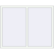 REHAU Euro 70 1500x1190 мм Білий (RAL 9016) з двох сторін