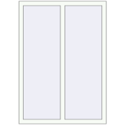 REHAU Euro 60 1000x1400 мм Білий (RAL 9016) з двох сторін