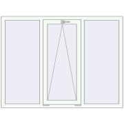 REHAU Euro 70 1600x1200 мм Білий (RAL 9016) з двох сторін REHAU Euro 70 1600x1200 мм Білий (RAL 9016) з двох сторін