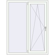 REHAU Euro 70 1200x1500 мм ANTHRACITE_GREY_STRUKTURAL ззовні