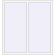 REHAU Euro 70 1300x1399 мм Білий (RAL 9016) з двох сторін